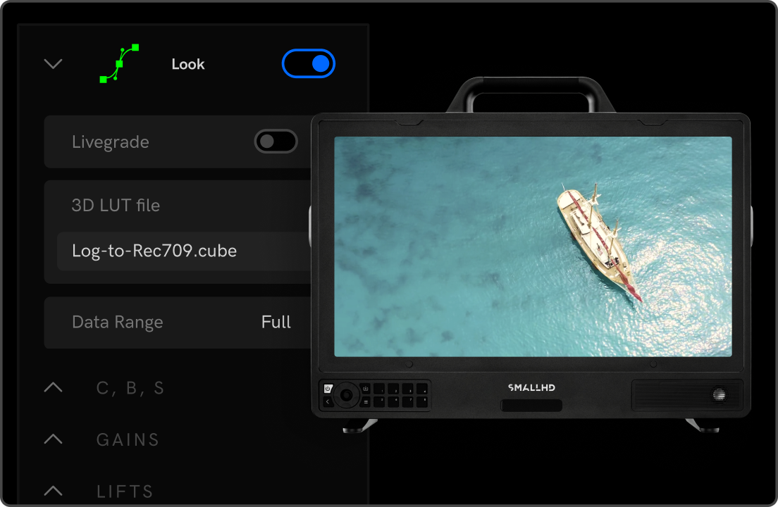 Fleet Control LUT management interface syncing LUTs