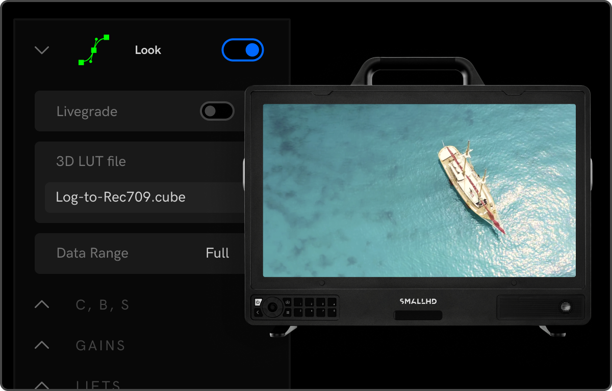 Fleet Control LUT management interface syncing LUTs