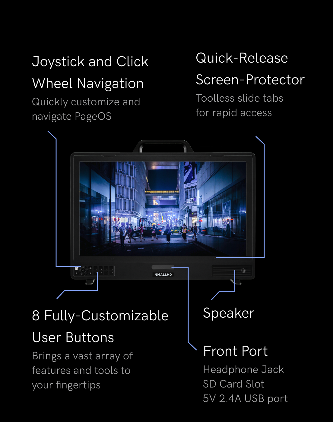 SmallHD 4K OLED Series Production Monitor Call Hardware